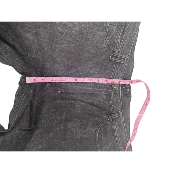 Akoo Jeans Mens Size 42 No Rivals Big Oak Fit Black Denim Straight Leg - Picture 11 of 12